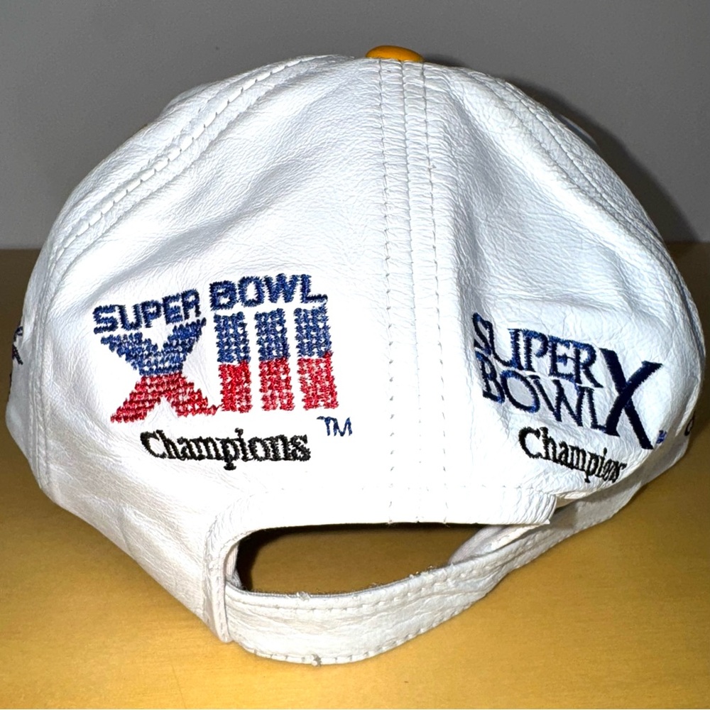 Bundle Vintage Drew Pearson Pittsburgh Steelers Snapback Leather Hats 90’s Lot - Picture 15 of 16
